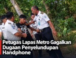 Hendak Masukkan Handphone Ke Lapas Metro, Seorang Pria Diamankan.