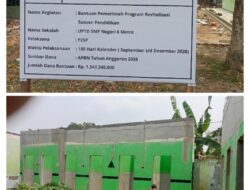 Proyek Revitalisasi Rp1,547 Miliar SMP Negeri 6 Metro Mulai Berjalan